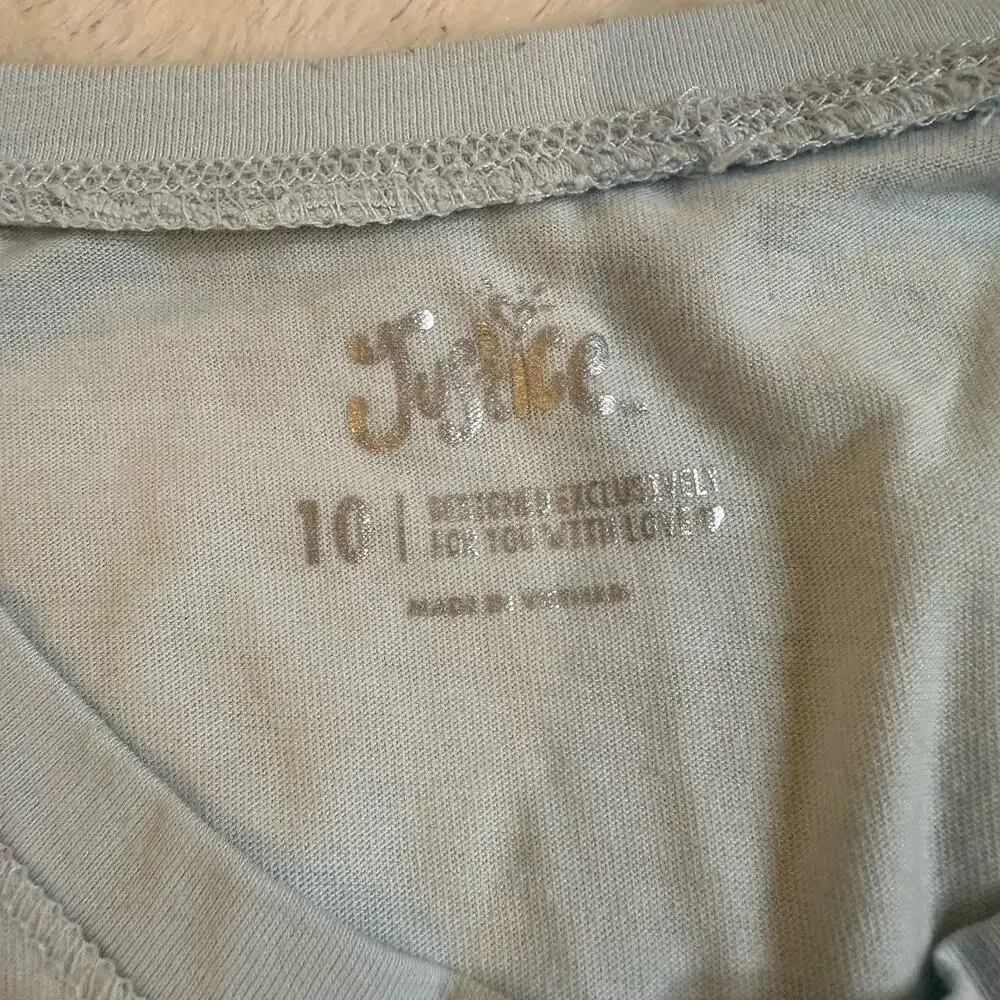 Girls Light Blue Long Sleeve Tee sz 10